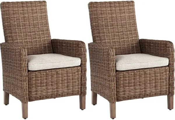 Signature Design by AshleyÂ® Beachcroft Set of 2 Arm Chairs with Cushion