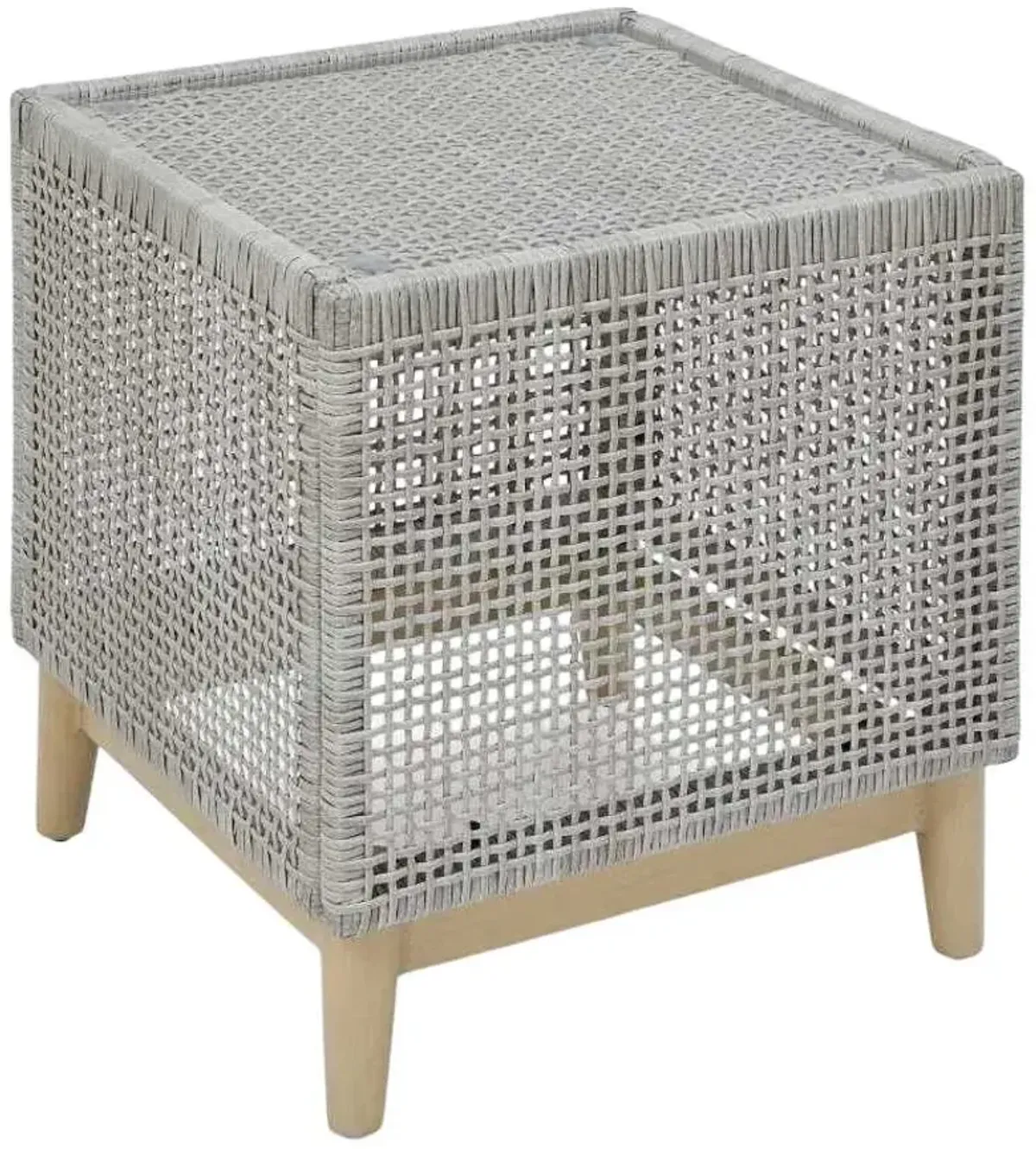 Signature Design by AshleyÂ® Seton Creek Gray Aluminum/Resin Outdoor End Table