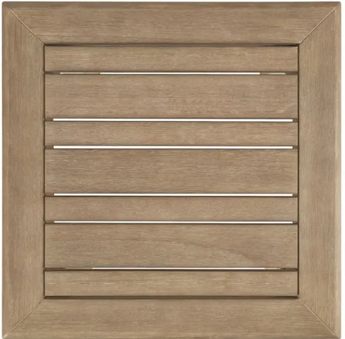 Signature Design by AshleyÂ® Gerianne Grayish Brown Wooden Outdoor End Table
