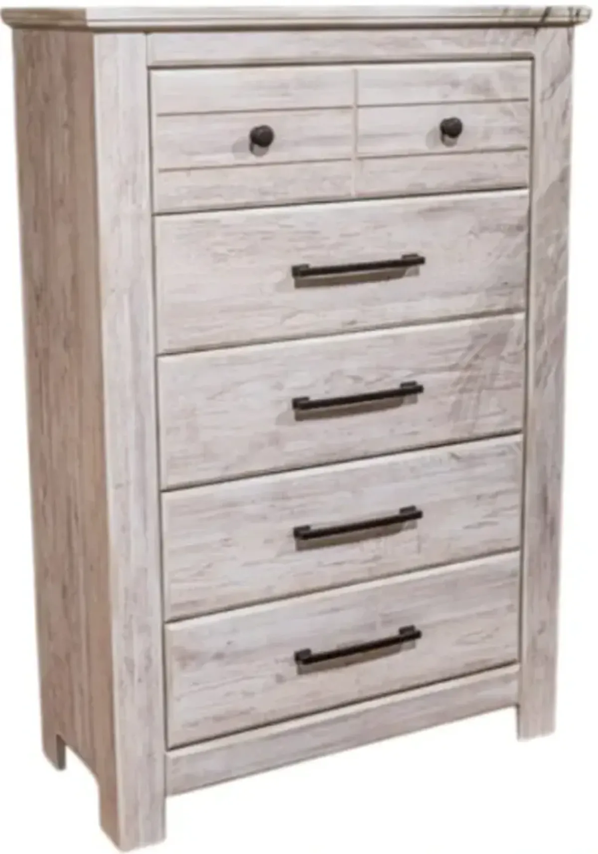 Signature Design by AshleyÂ® Makidern Whitewash 5-Drawer Chest