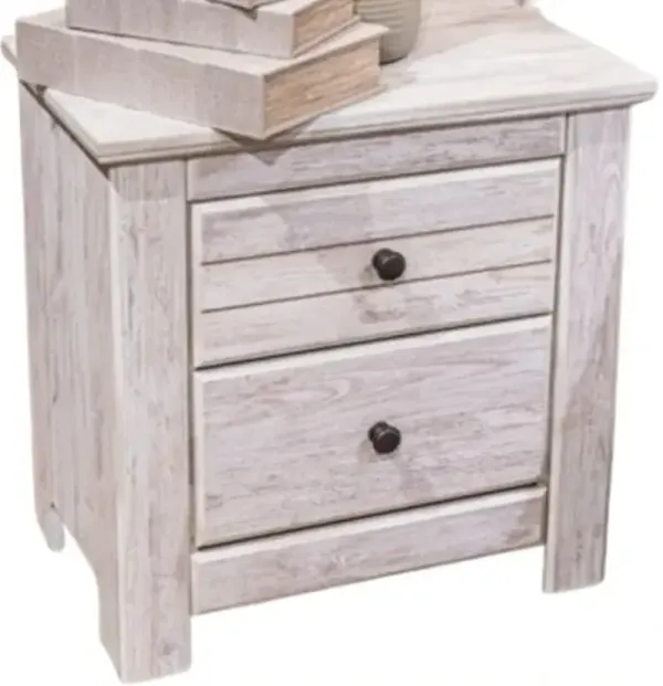 Signature Design by AshleyÂ® Makidern Whitewash Nightstand