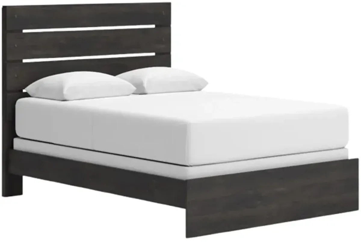 Signature Design by AshleyÂ® Hollivern Dark Gray Queen Panel Bed
