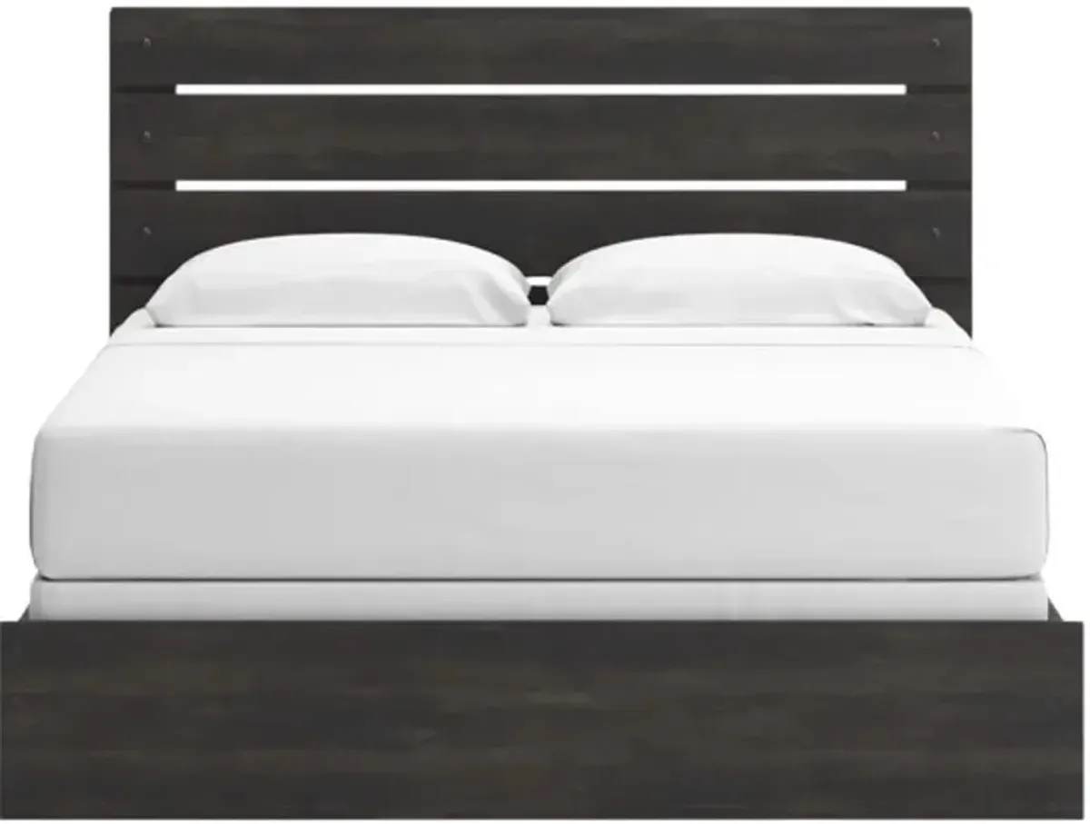 Signature Design by AshleyÂ® Hollivern Dark Gray King Panel Bed