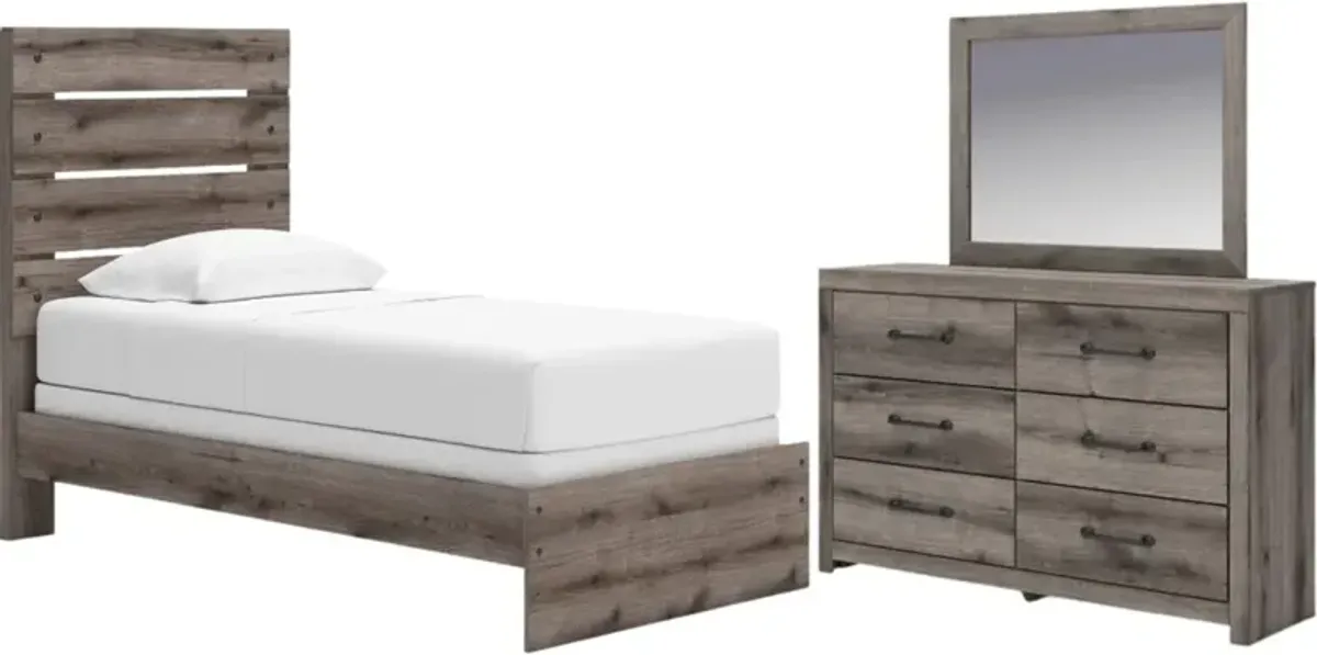 Signature Design by AshleyÂ® Graystorm 3-Piece Brown Gray Twin Bedroom Set