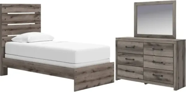 Signature Design by AshleyÂ® Graystorm 3-Piece Brown Gray Twin Bedroom Set