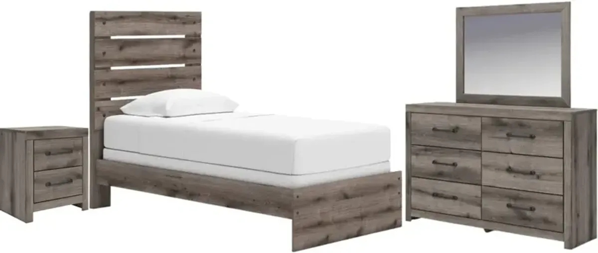 Signature Design by AshleyÂ® Graystorm 4-Piece Brown Gray Twin Bedroom Set