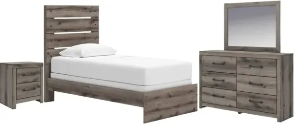 Signature Design by AshleyÂ® Graystorm 4-Piece Brown Gray Twin Bedroom Set