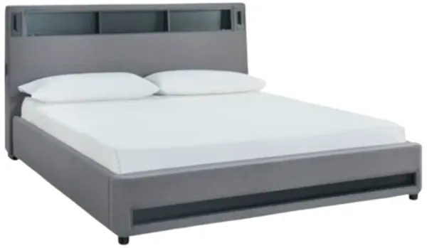 Signature Design by AshleyÂ® Verishaw Gray Full Upholstered Panel Bed