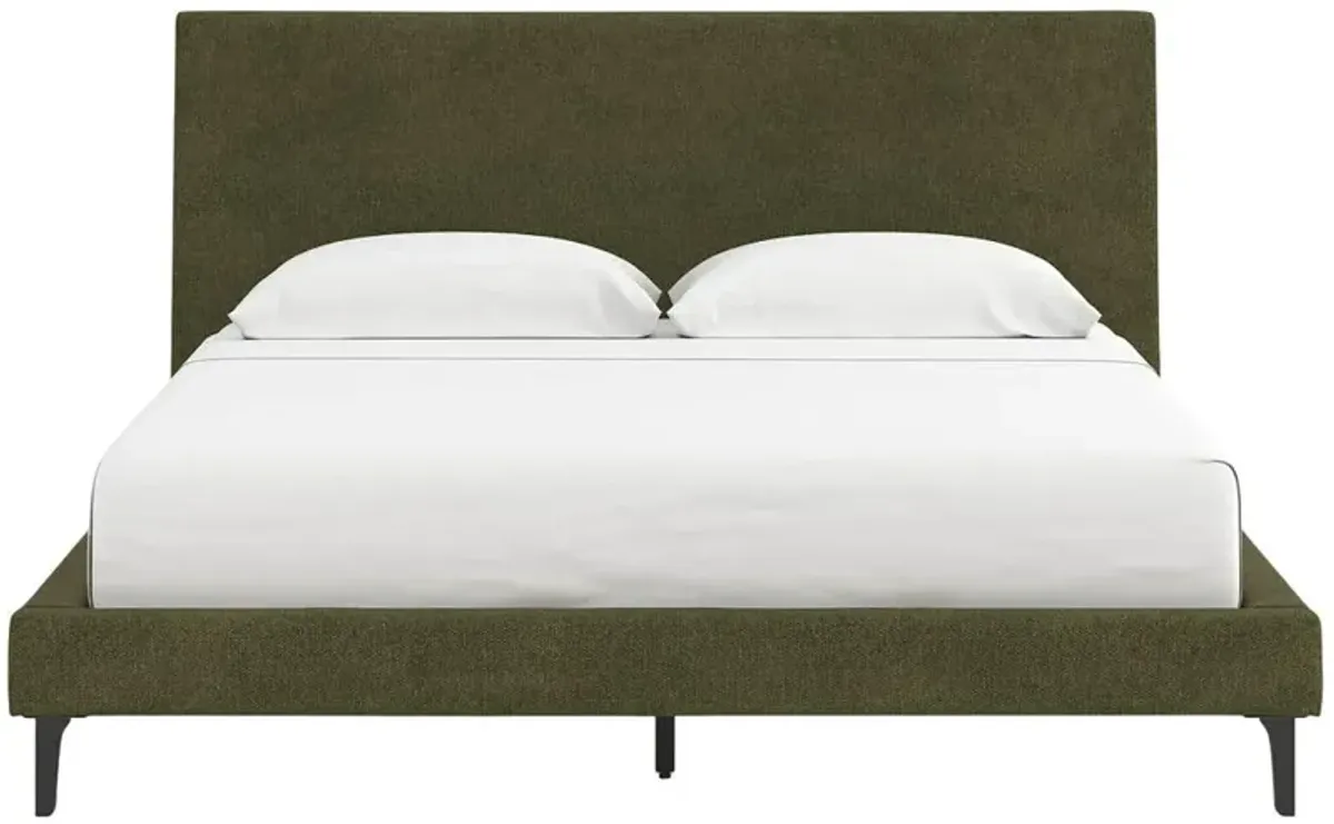 Signature Design by AshleyÂ® Chirason Sage Green Upholstered King Panel Bed