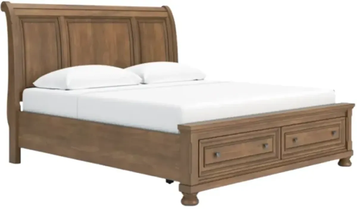 Signature Design by AshleyÂ® Feddinger Medium Brown King Storage Sleigh Bed
