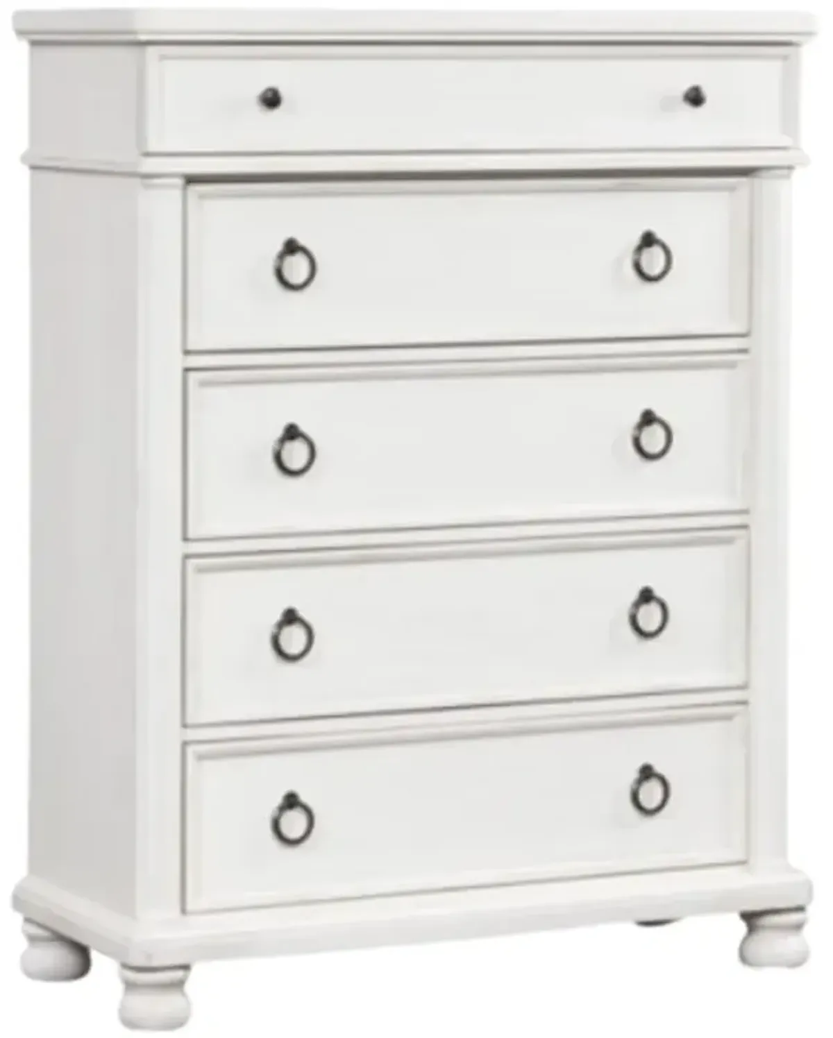Signature Design by AshleyÂ® Rowlenstown Antique White 5-Drawer Chest