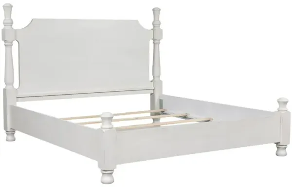 Signature Design by AshleyÂ® Rowlenstown Antique White Queen Poster Bed