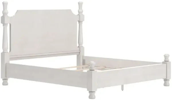 Signature Design by AshleyÂ® Rowlenstown Antique White King Poster Bed