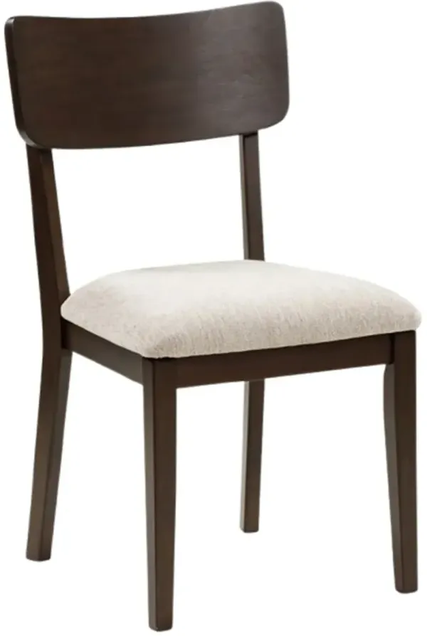 Signature Design by AshleyÂ® Mallenette Merlot Upholstered Dining Side Chair