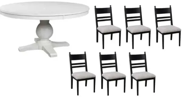 Signature Design by AshleyÂ® Greddinton 7-Piece Black/White Dining Table Set