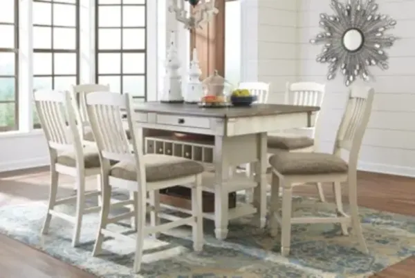 Signature Design by AshleyÂ® Bolanburg 7-Piece Two-Tone Counter Height Dining Set
