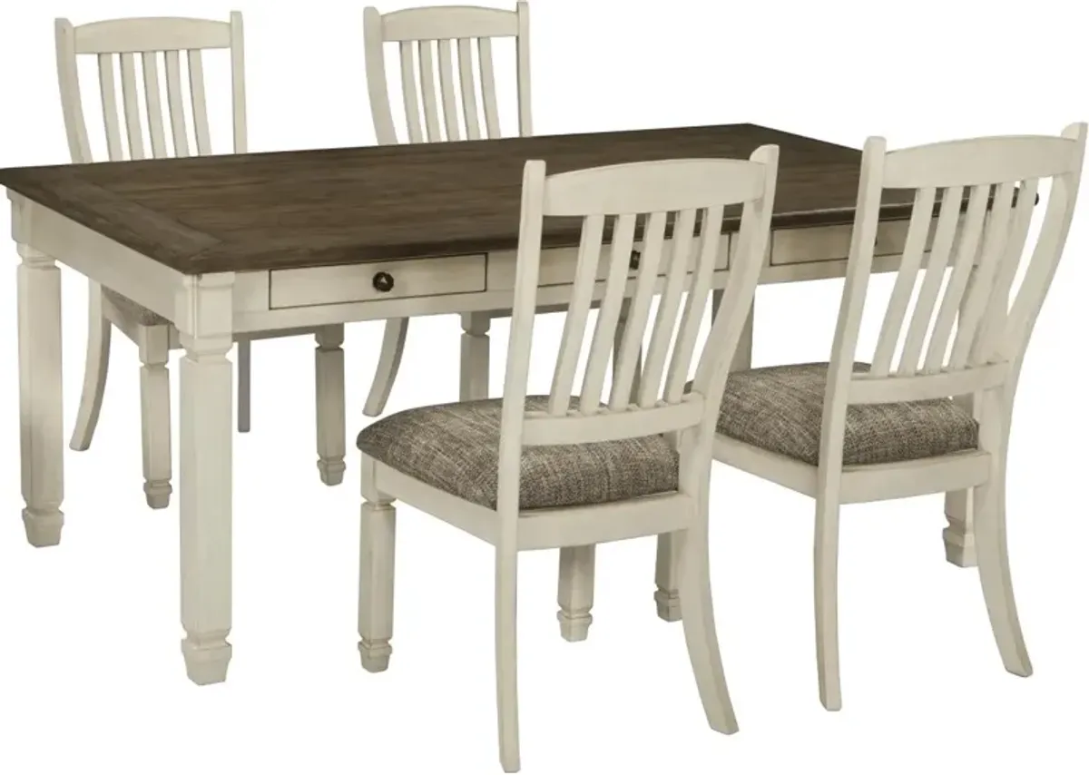 Signature Design by AshleyÂ® Bolanburg 5-Piece Two-Tone Dining Set