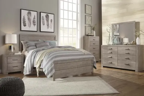Signature Design by AshleyÂ® Culverbach 3-Piece Gray Queen Panel Bed Set