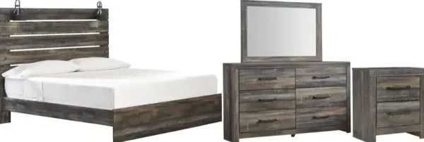 Signature Design by AshleyÂ® Drystan 4-Piece Multi Queen Panel Bed Set