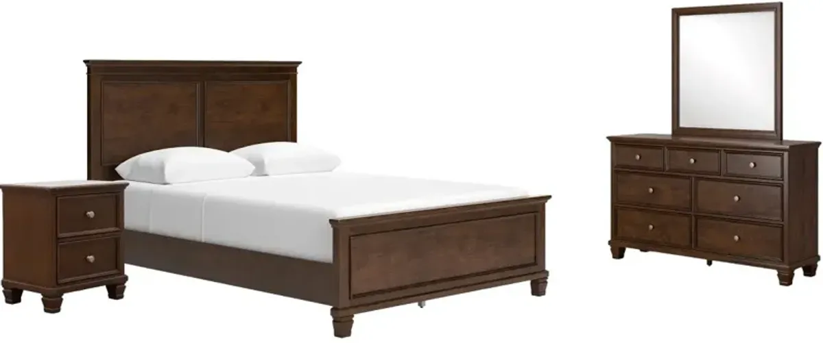 Signature Design by AshleyÂ® Danabrin 4-Piece Brown King Panel Bedroom Set