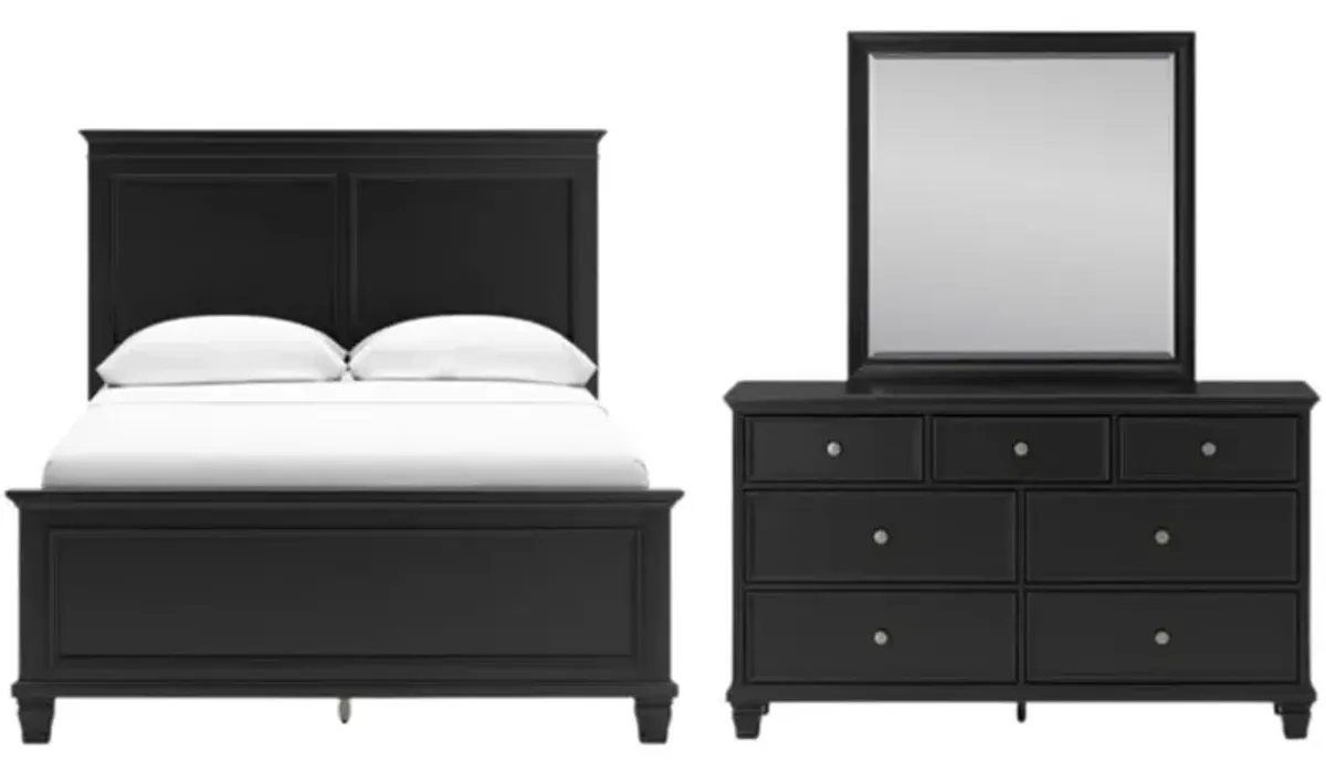 Signature Design by AshleyÂ® Lanolee 3-Piece Black Full Panel Bedroom Set