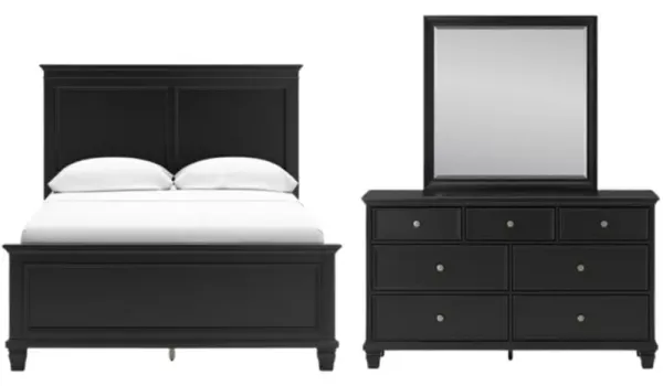 Signature Design by AshleyÂ® Lanolee 3-Piece Black Full Panel Bedroom Set