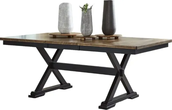 Signature Design by AshleyÂ® Wildenauer 6-Piece Brown/Black Dining Table Set