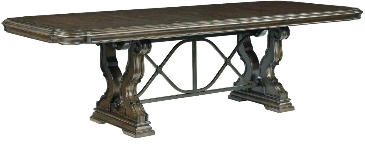 Signature Design by AshleyÂ® Maylee 7-Piece Dark Brown Dining Table Set
