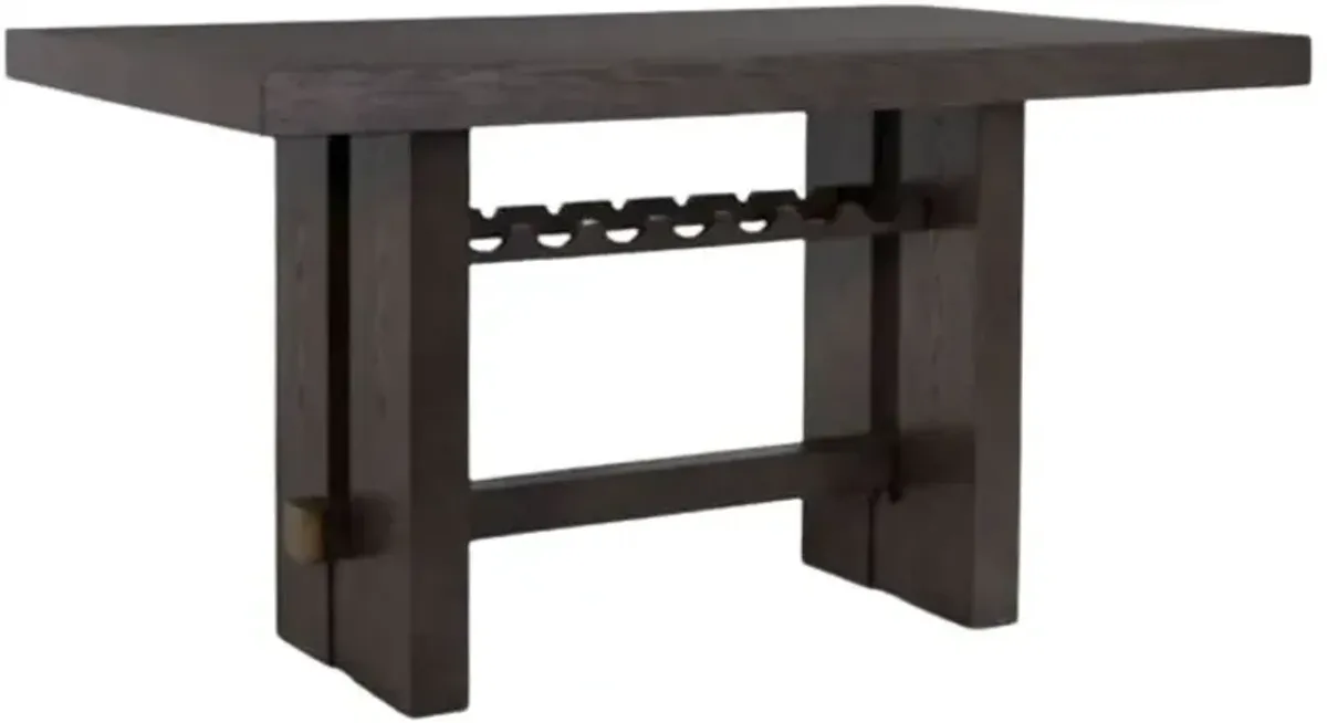 Signature Design by AshleyÂ® Burkhaus 5-Piece Dark Brown Counter Height Dining Table Set