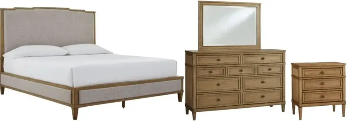 Signature Design by AshleyÂ® Sharlance 4-Piece Light Brown King Bedroom Set
