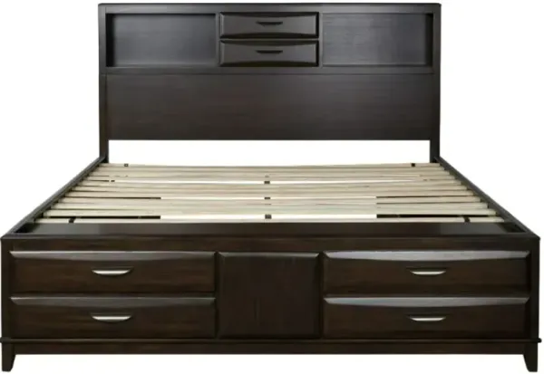 BenchcraftÂ® Vanmore 4-Piece Dark Brown King Storage Bedroom Set