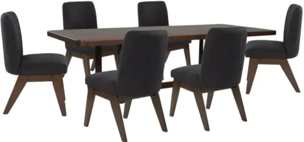 Signature Design by AshleyÂ® Dilenno 7-Piece Dark Brown Dining Set