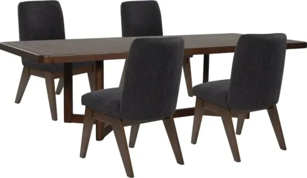 Signature Design by AshleyÂ® Dilenno 5-Piece Dark Brown Dining Set