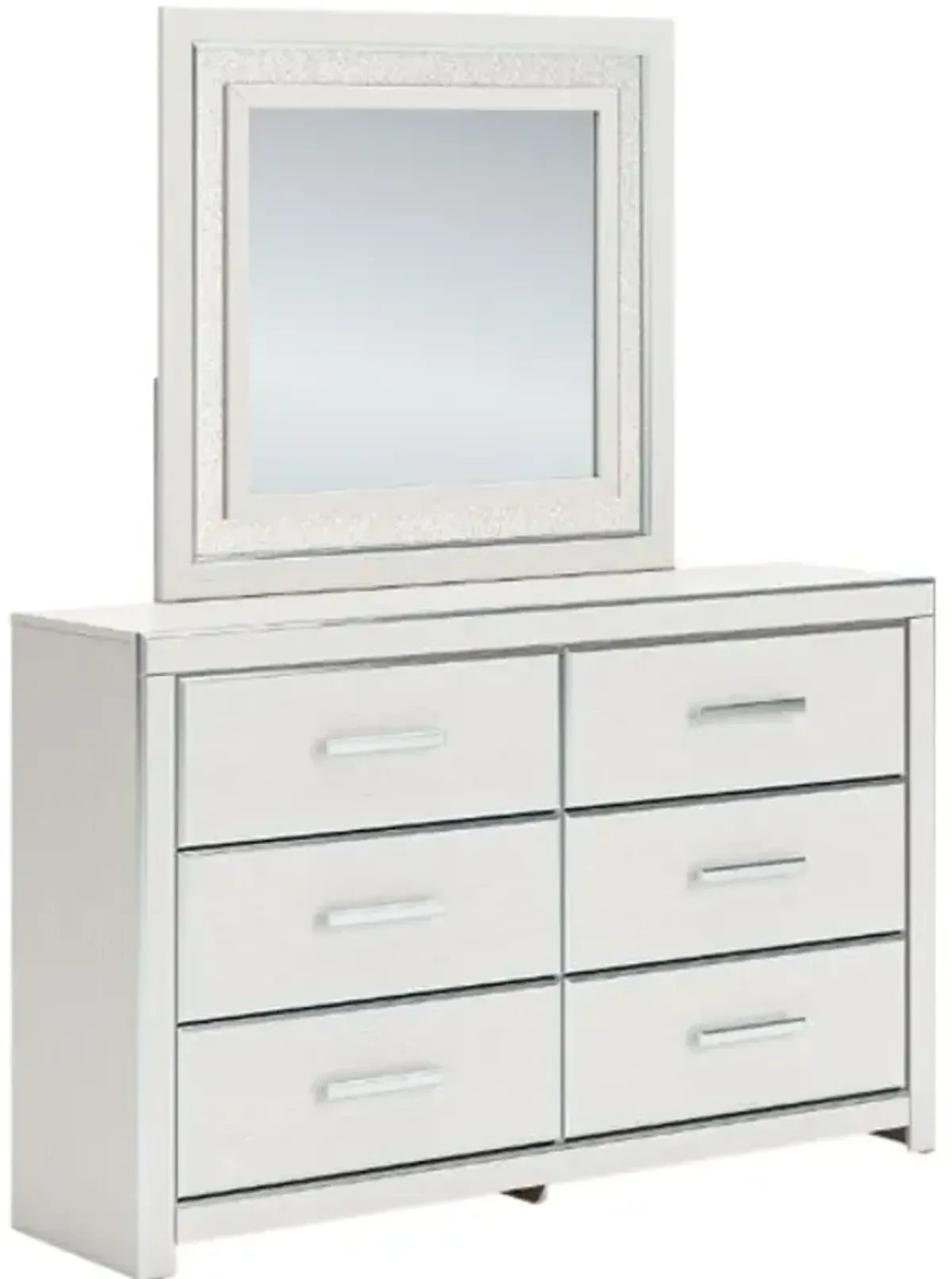 Signature Design by AshleyÂ® Zuraleus 3-Piece White King Upholstered Panel Bedroom Set