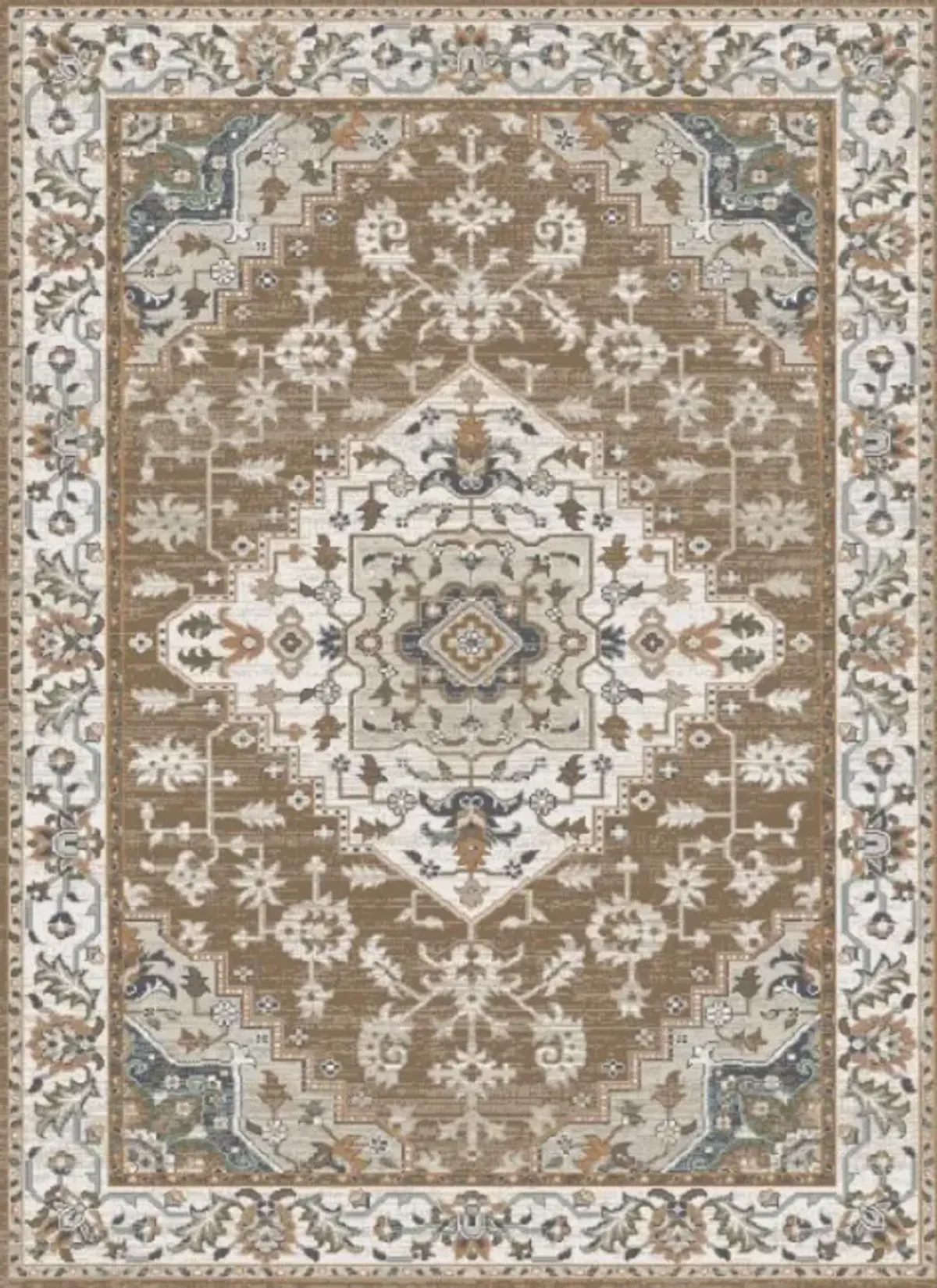 Mayberry Rugs Plymouth Beryl Brown 5"x7" Area Rug