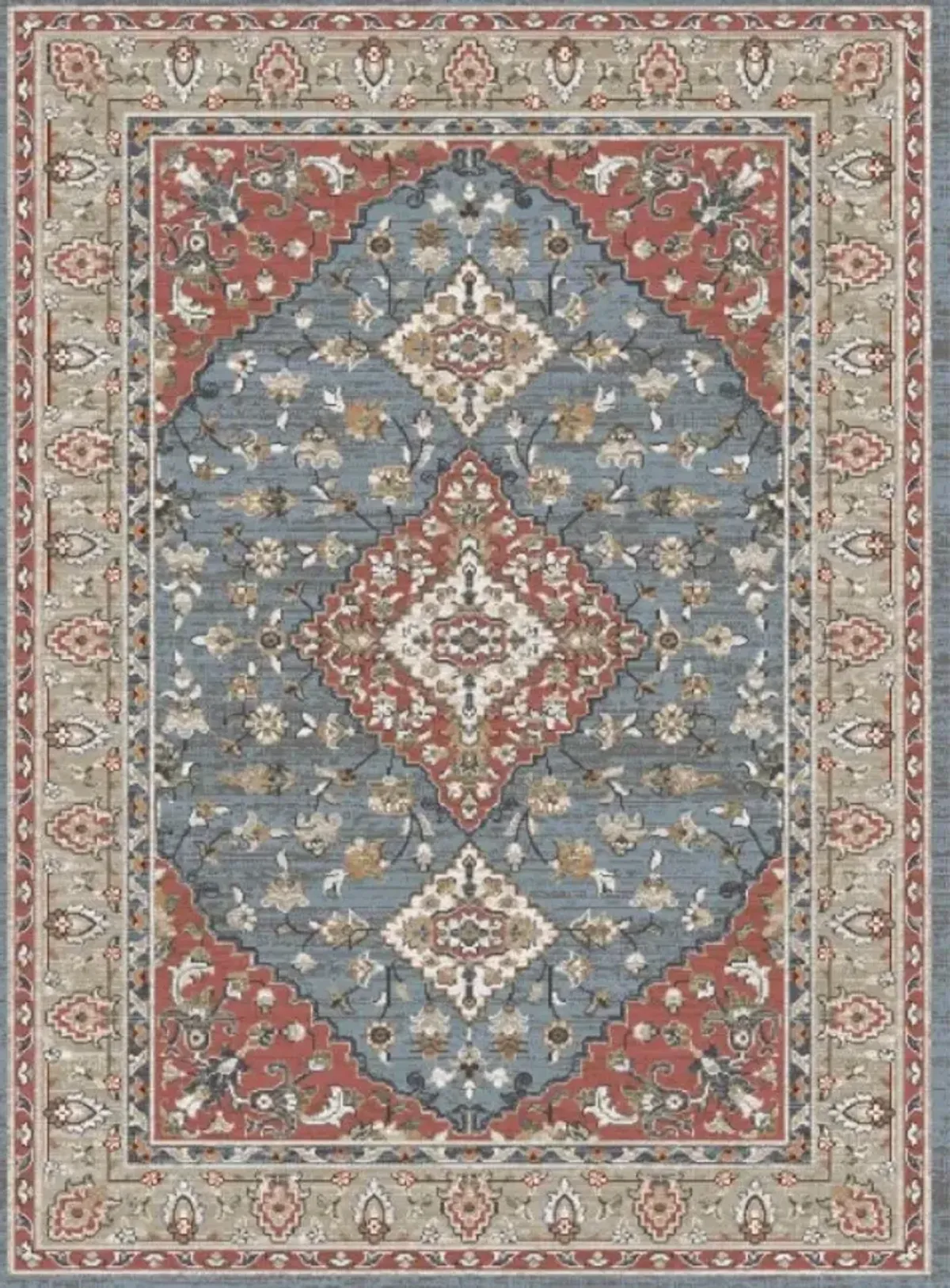 Mayberry Rugs Plymouth Altan Blue 8"x11" Area Rug