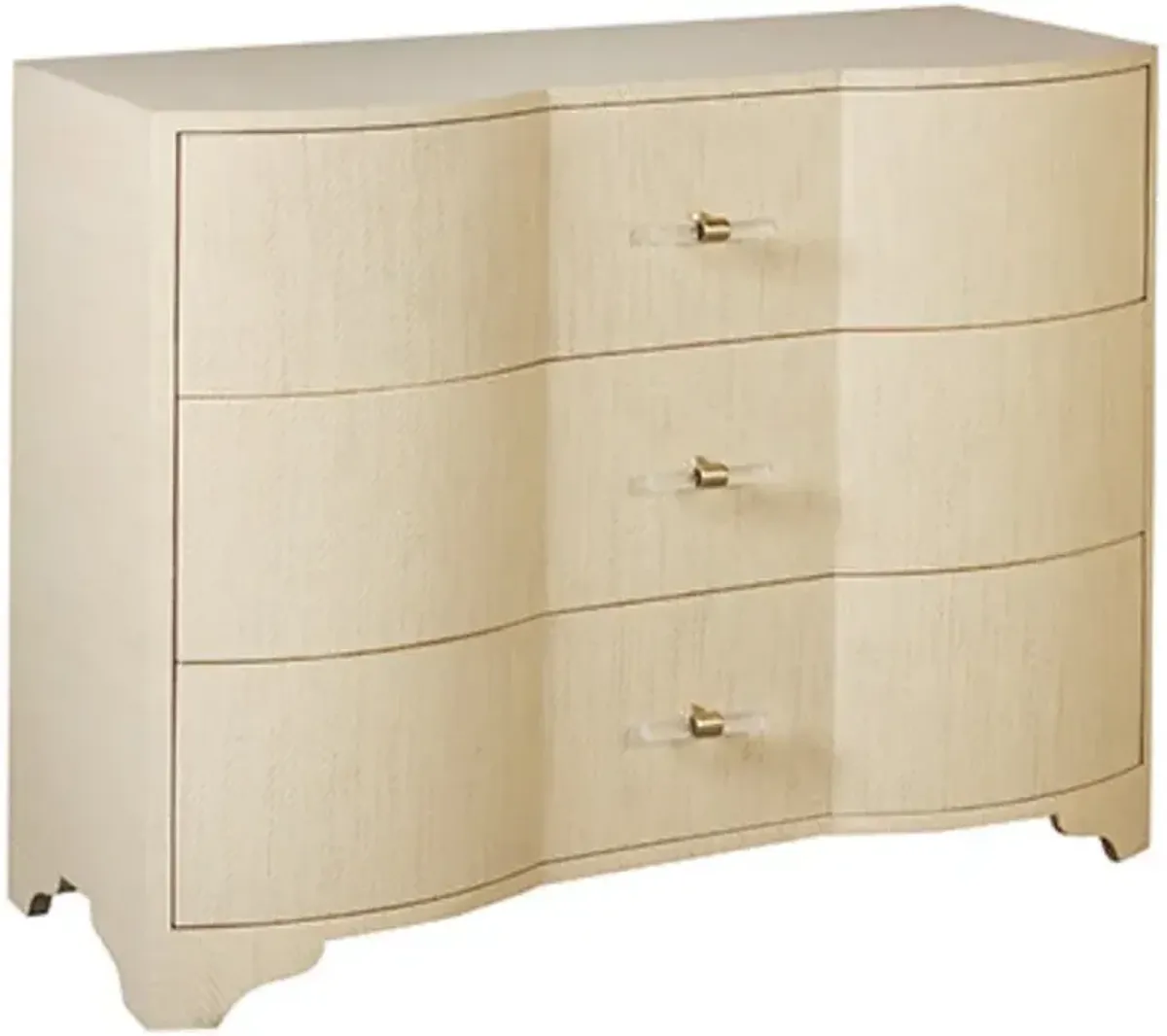 Worlds Away Plymouth Natural 3-Drawer Chest