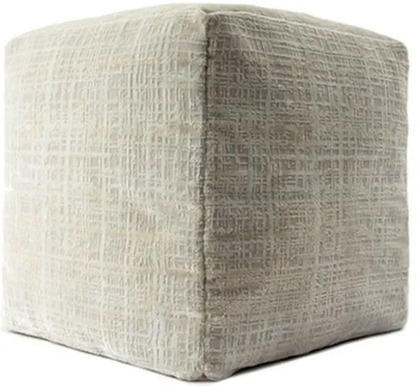 LR Home Beige Pouf