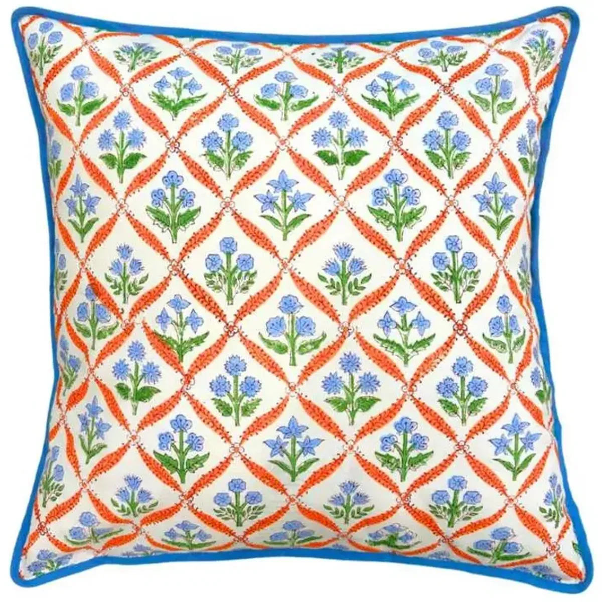 Laura Park Designs Camila Orange 18"x18" Throw Pillow