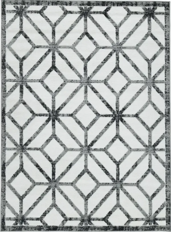 Signature Design by AshleyÂ® Reidland Black/Cream/Gray 5'x7' Medium Area Rug