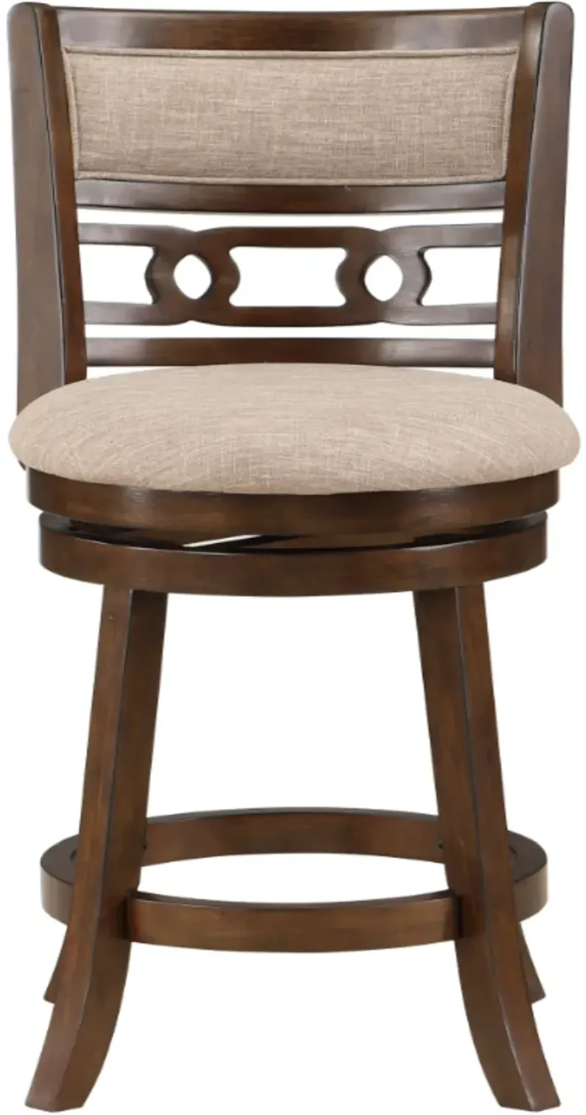 New ClassicÂ® Home Furnishings Gia Brown/Cherry 24'' Swivel Counter Stool