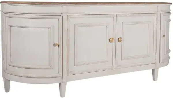 Jeffan Claude Antique White/Natural Large Sideboard