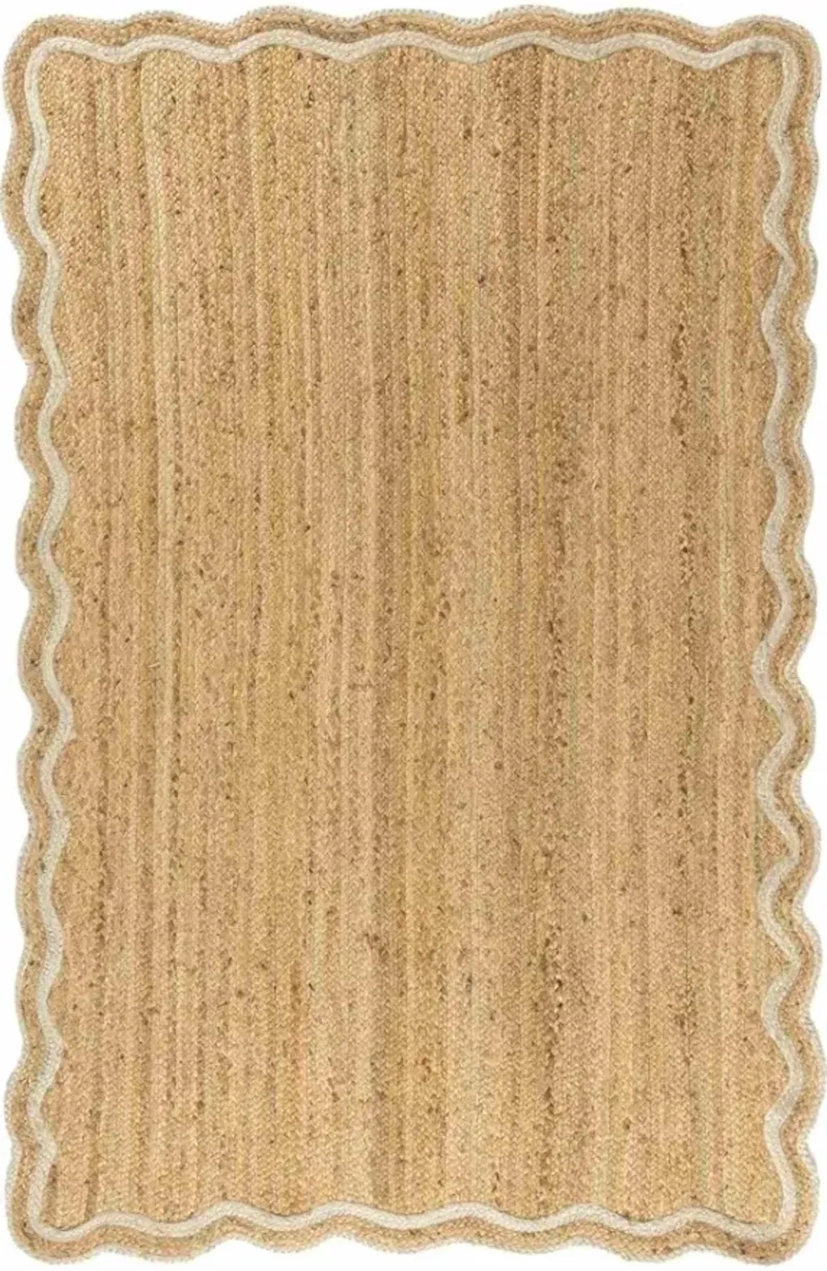 LR Home Scallop Ivory/Natural 8'x10' Area Rug