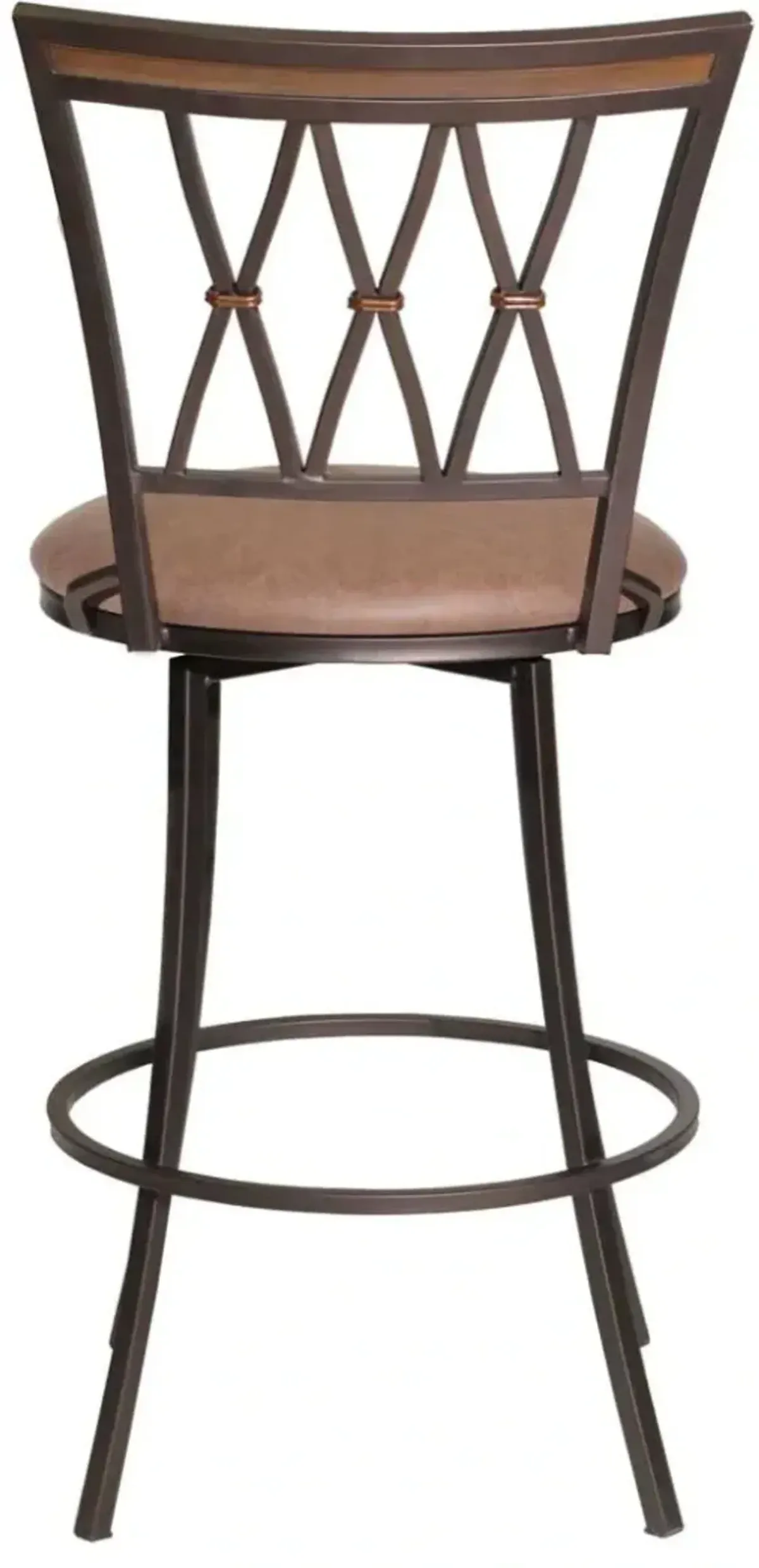 Steve Silver Co. Sedona Brown Cherry/Dark Camel Swivel Bar Stool