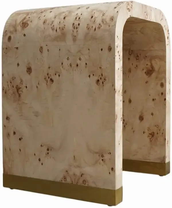LR Home Console Brown Side Table
