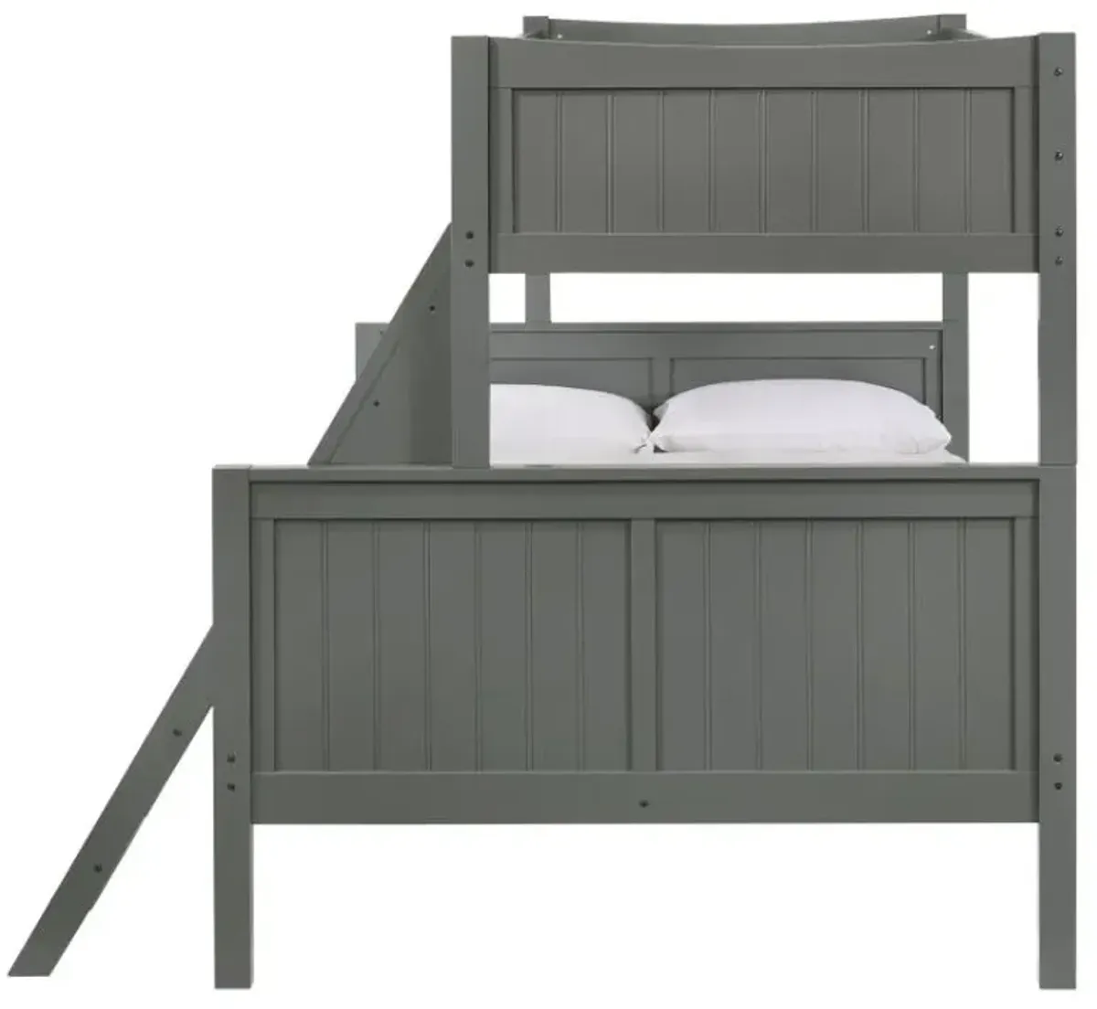 Elements International Sami Gray Twin/Full Bunk Bed