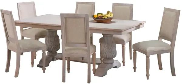 Jaipur Furniture Splendid Complements 7-Piece Gray Dining Table Set