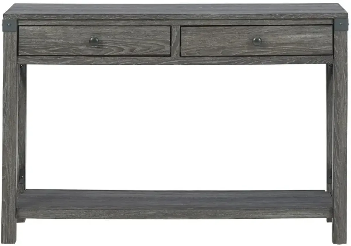 Signature Design by AshleyÂ® Freedan Grayish Brown Console Sofa Table