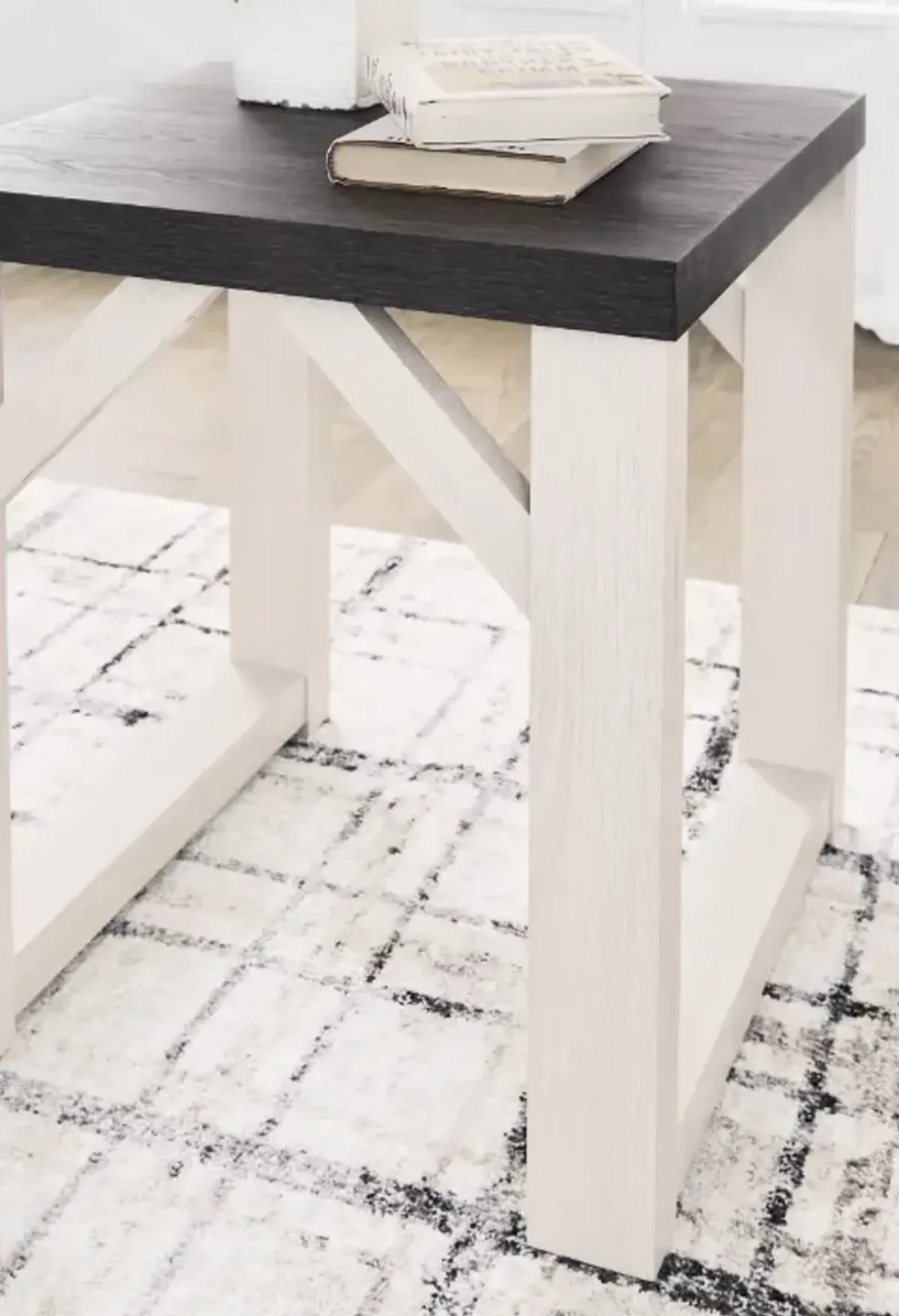 Signature Design by AshleyÂ® Dorrinson 3-Piece Brown Occasional Table with Antique White Set