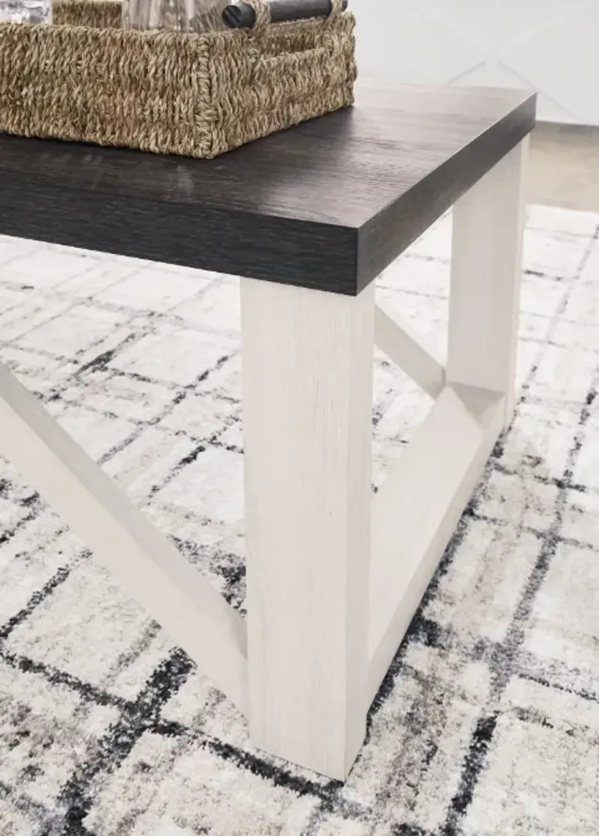 Signature Design by AshleyÂ® Dorrinson 3-Piece Brown Occasional Table with Antique White Set